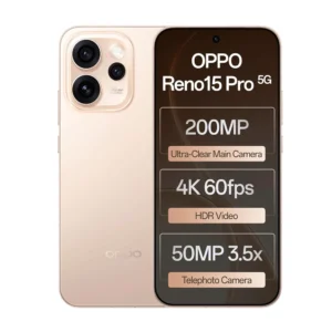 Oppo Reno15Pro 5G (Sunset Gold 12GB RAM, 256GB Storage)
